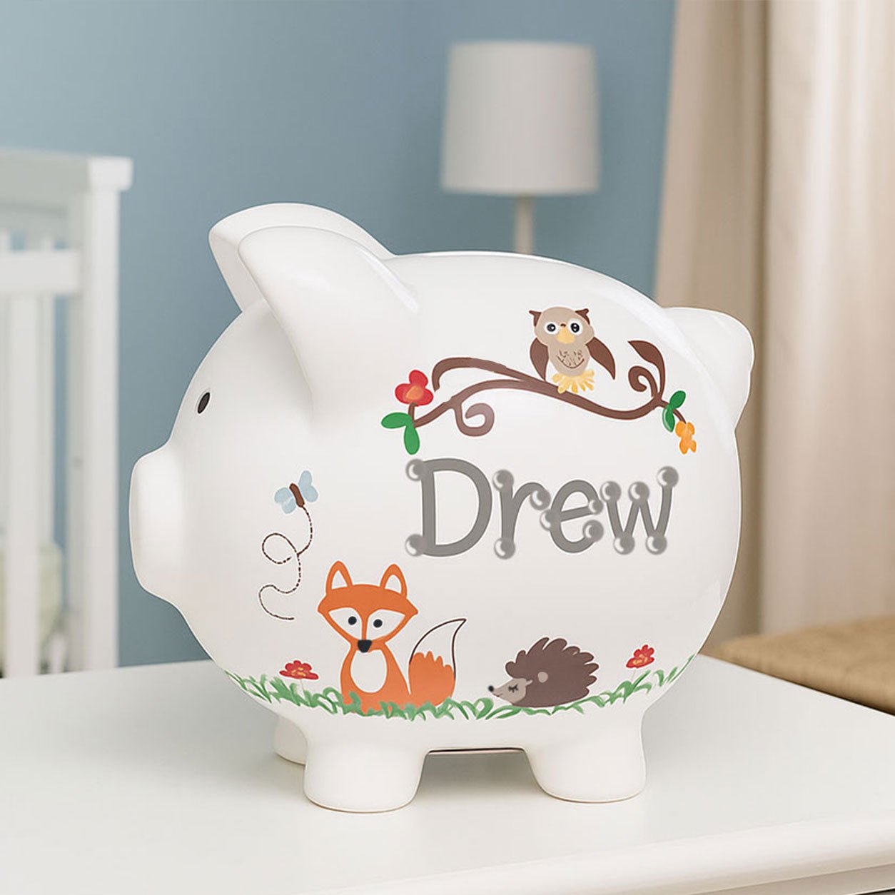 Hand Painted Personalized Classic Piggy Bank 2.0 - MyBambino.com