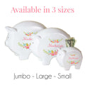Personalized Piggy Bank - Mauve Rainbow - MyBambino.com
