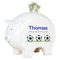 Personalized Piggy Bank - Soccer