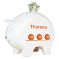 Personalized Piggy Bank - Basketball