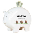 Personalized Piggy Bank - Football