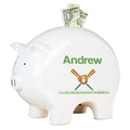 Personalized Piggy Bank - Baseball