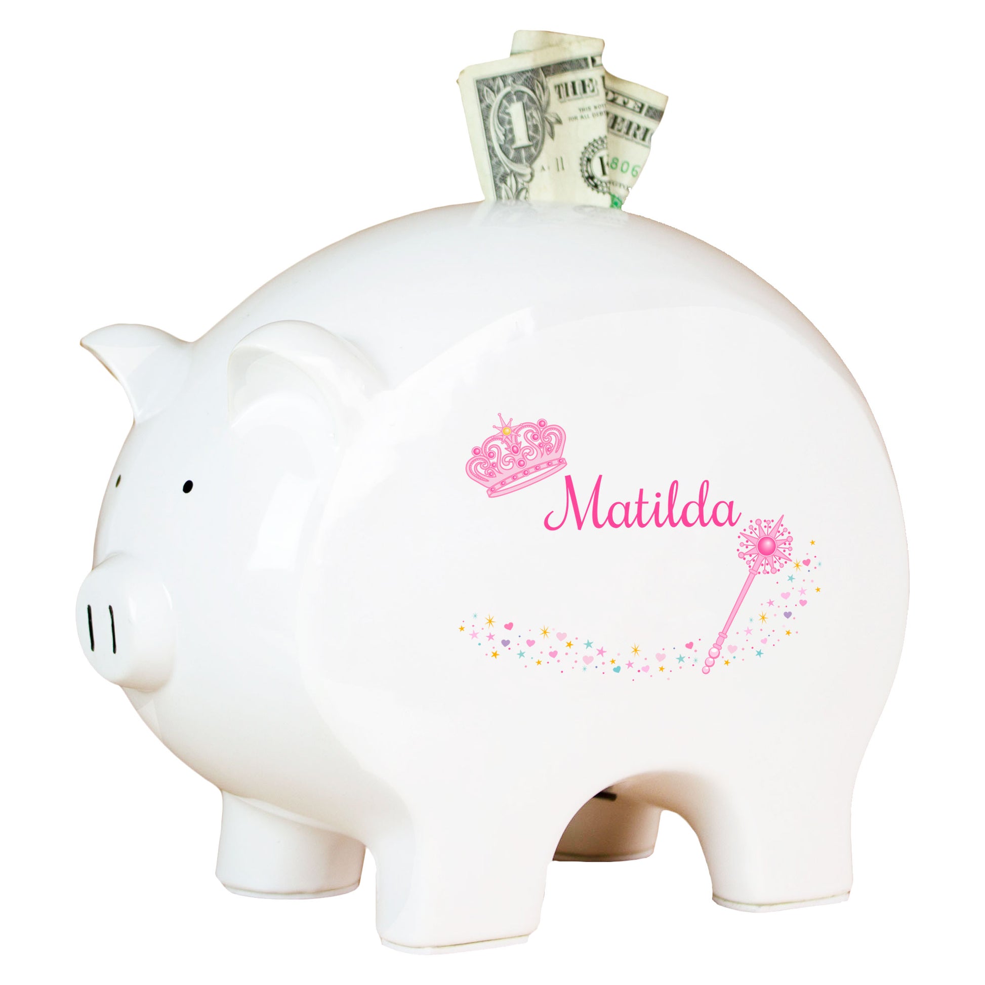 Personalized Piggy Bank - Magical Princess - MyBambino.com