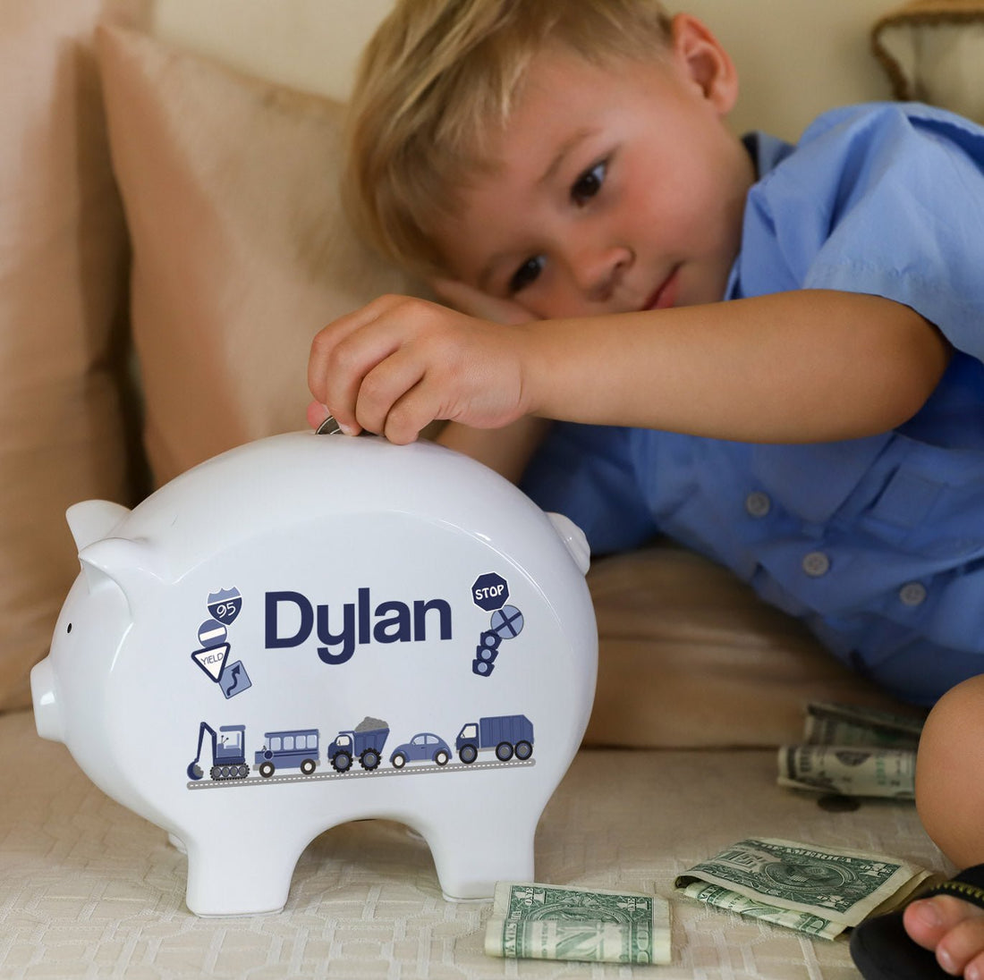 Personalized Piggy Bank 2.0 - MyBambino.com