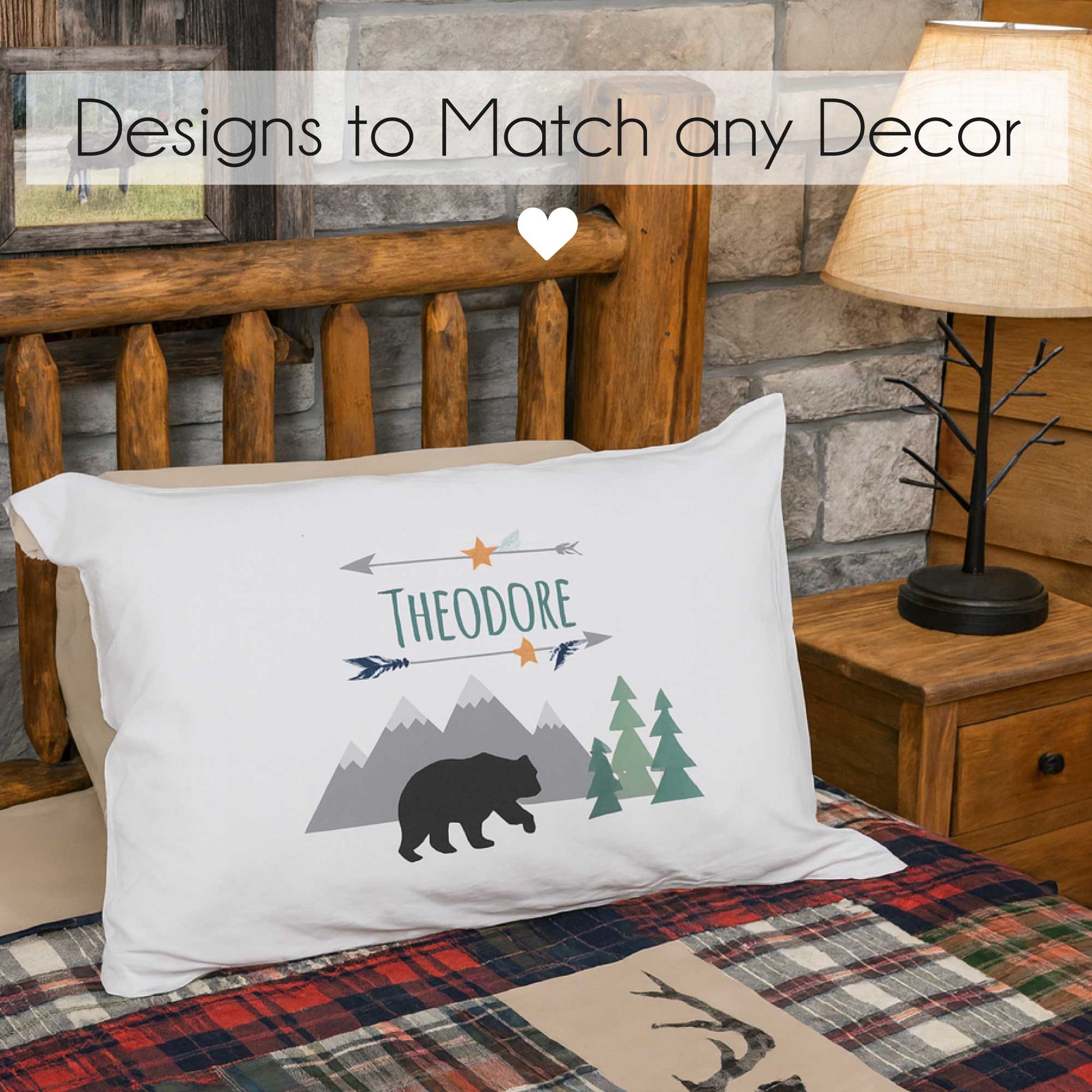 Personalized Pillowcase - Pink Heart