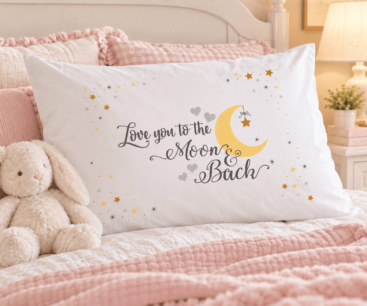 I Love You to the Moon and Back Pillowcase - MyBambino.com