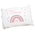 Personalized Girl's Mauve Rainbow Pillowcase - MyBambino.com