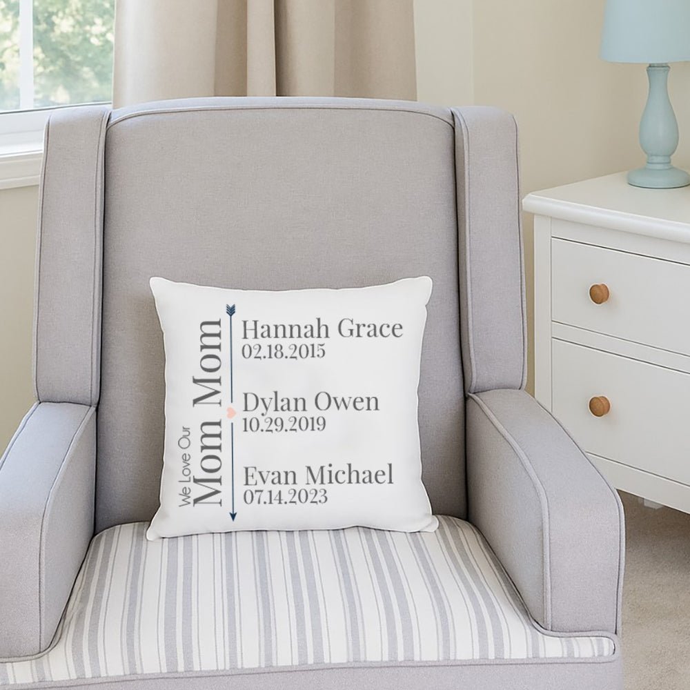 Personalized Grandchildren Throw Pillow - MyBambino.com
