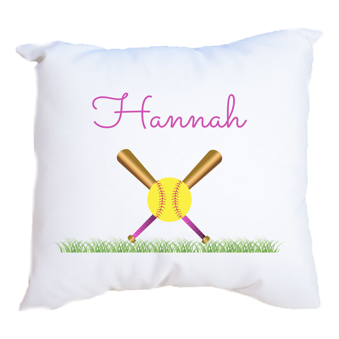 Personalized Throw Pillow - Softball - MyBambino.com
