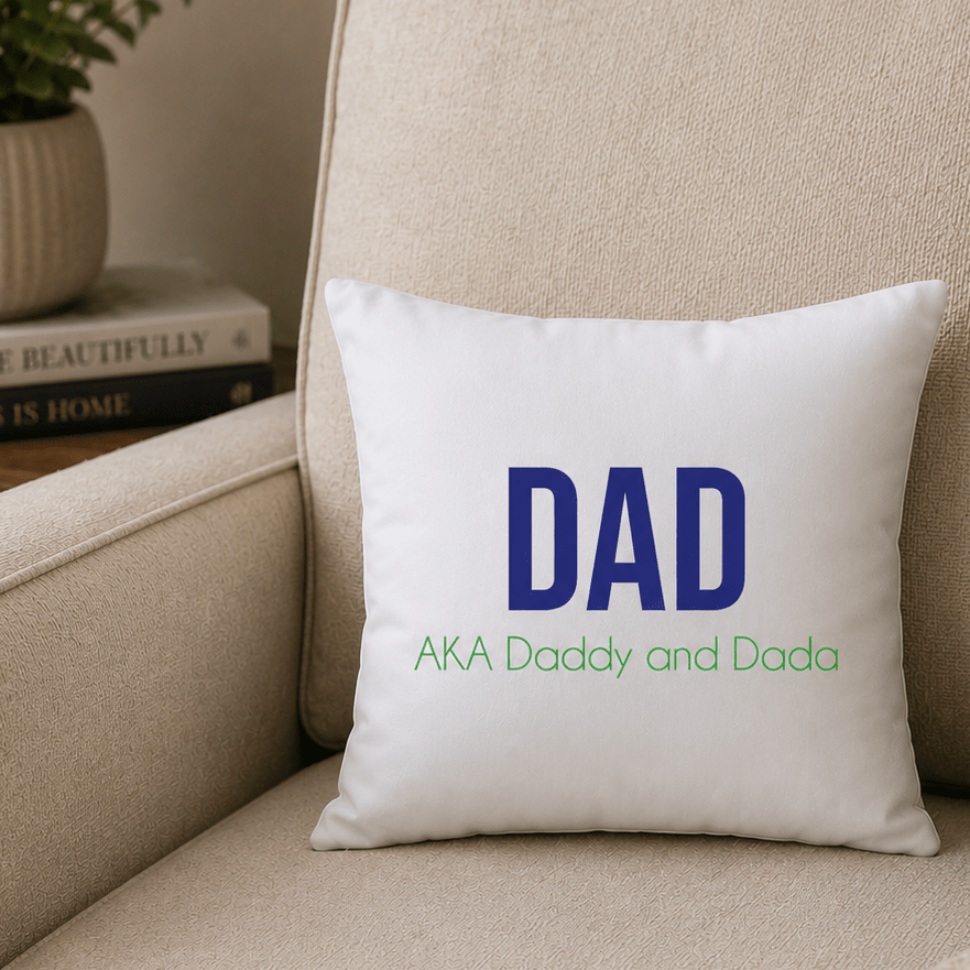 Personalized Father's Day Throw Pillow - MyBambino.com