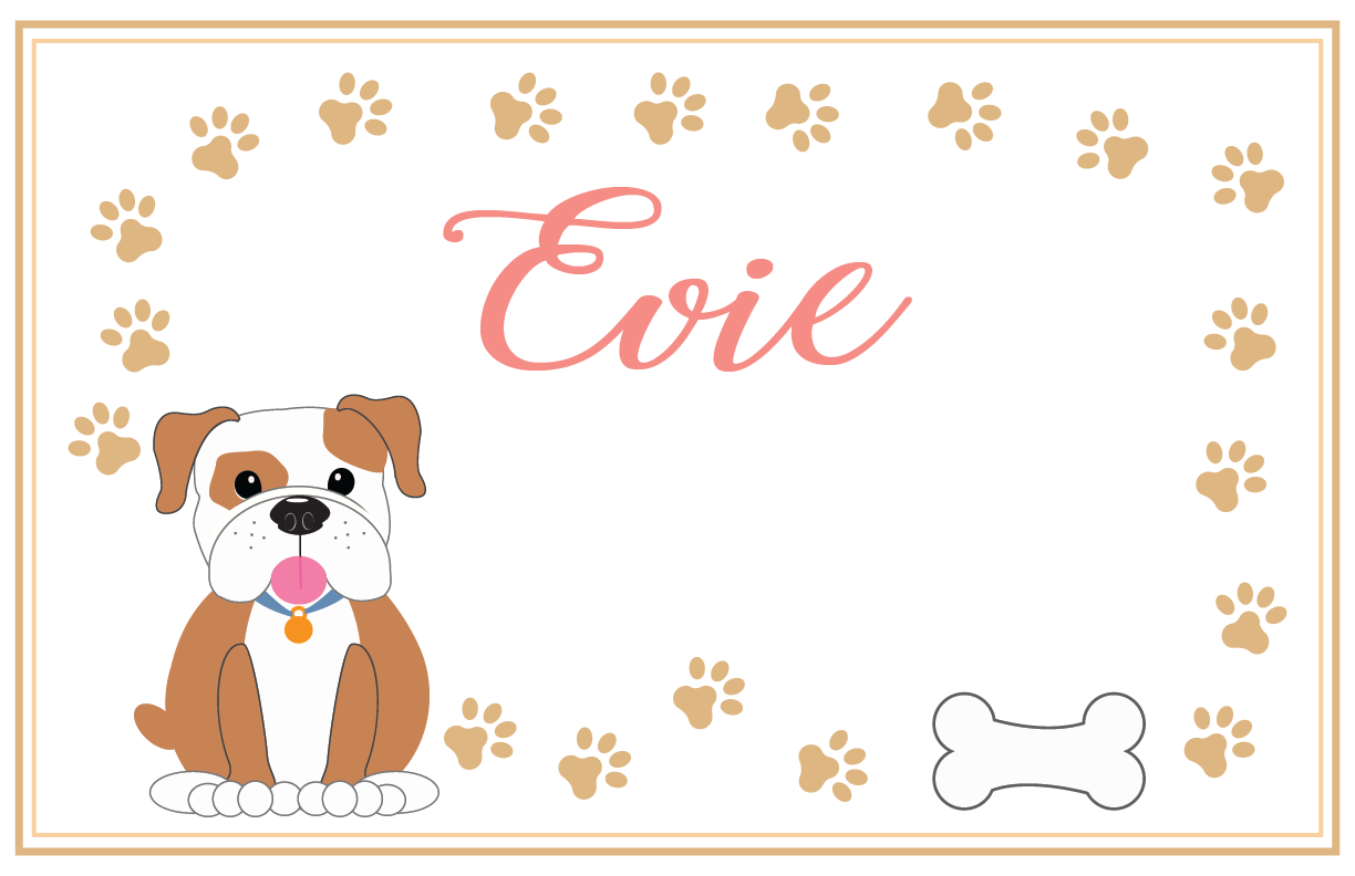 Personalized Placemat - Pet Breed Designs - MyBambino.com