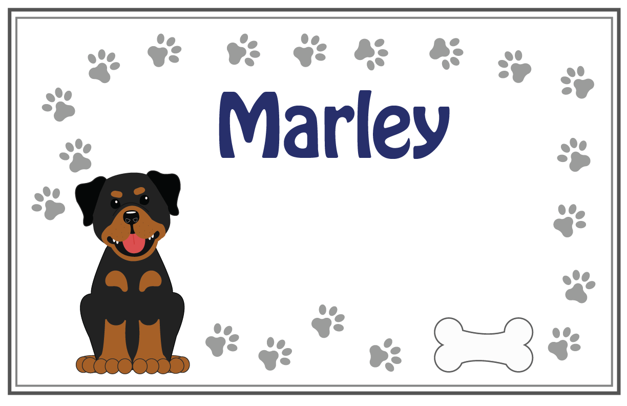 Personalized Placemat - Pet Breed Designs - MyBambino.com