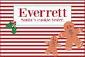 Personalized Child's Placemat - Christmas Gingerbread - MyBambino.com