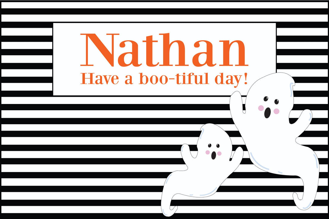 Personalized Child's Placemat - Halloween Ghost - MyBambino.com