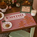 Personalized Child's Placemat - Christmas Gingerbread - MyBambino.com