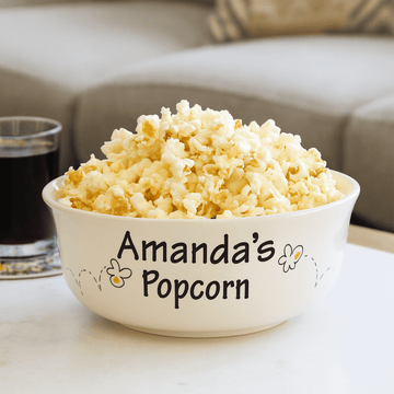 Personalized Ceramic Popcorn Bowl - MyBambino.com