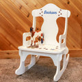 Custom Child's Puzzle Rocking Chair - Pet Breed Designs - MyBambino.com