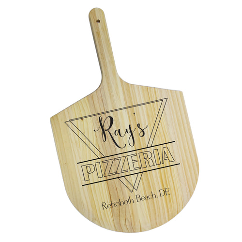 Personalized Wood Engraved Pizza Peel