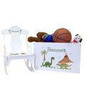 Personalized Rock N Play Gift Set - Green Dinosaur - MyBambino.com