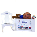 Personalized Rock N Play Gift Set - Train