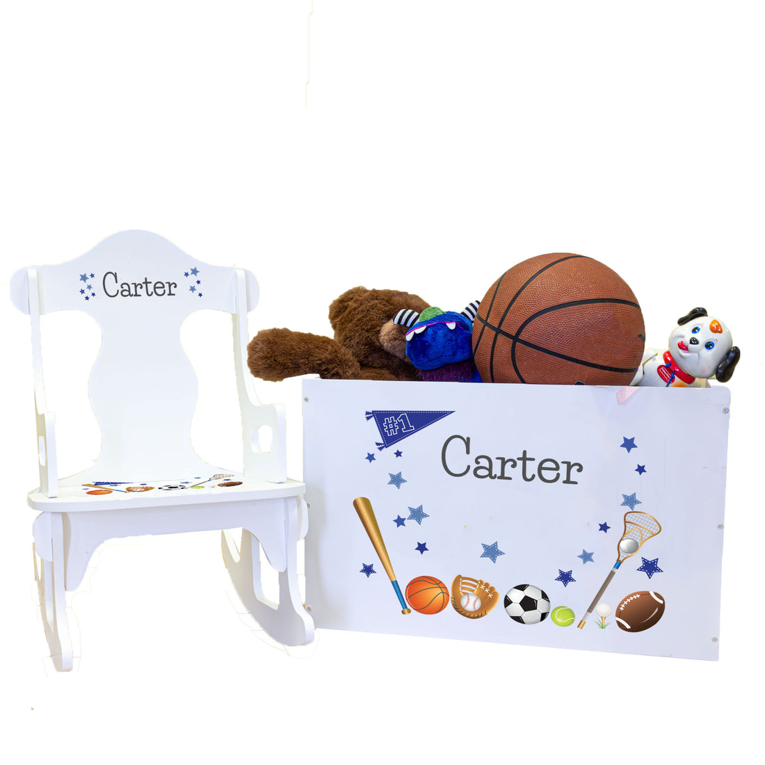 Personalized Rock N Play Gift Set - Sports - MyBambino.com