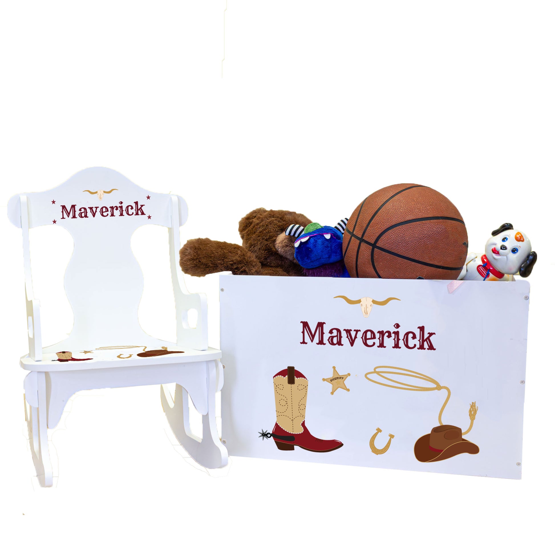 Personalized Rock N Play Gift Set - Wild West