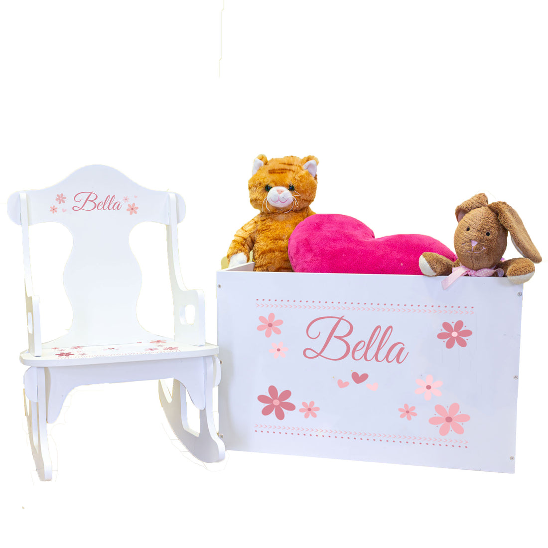 Personalized Rock N Play Gift Set - Mauve Daisy