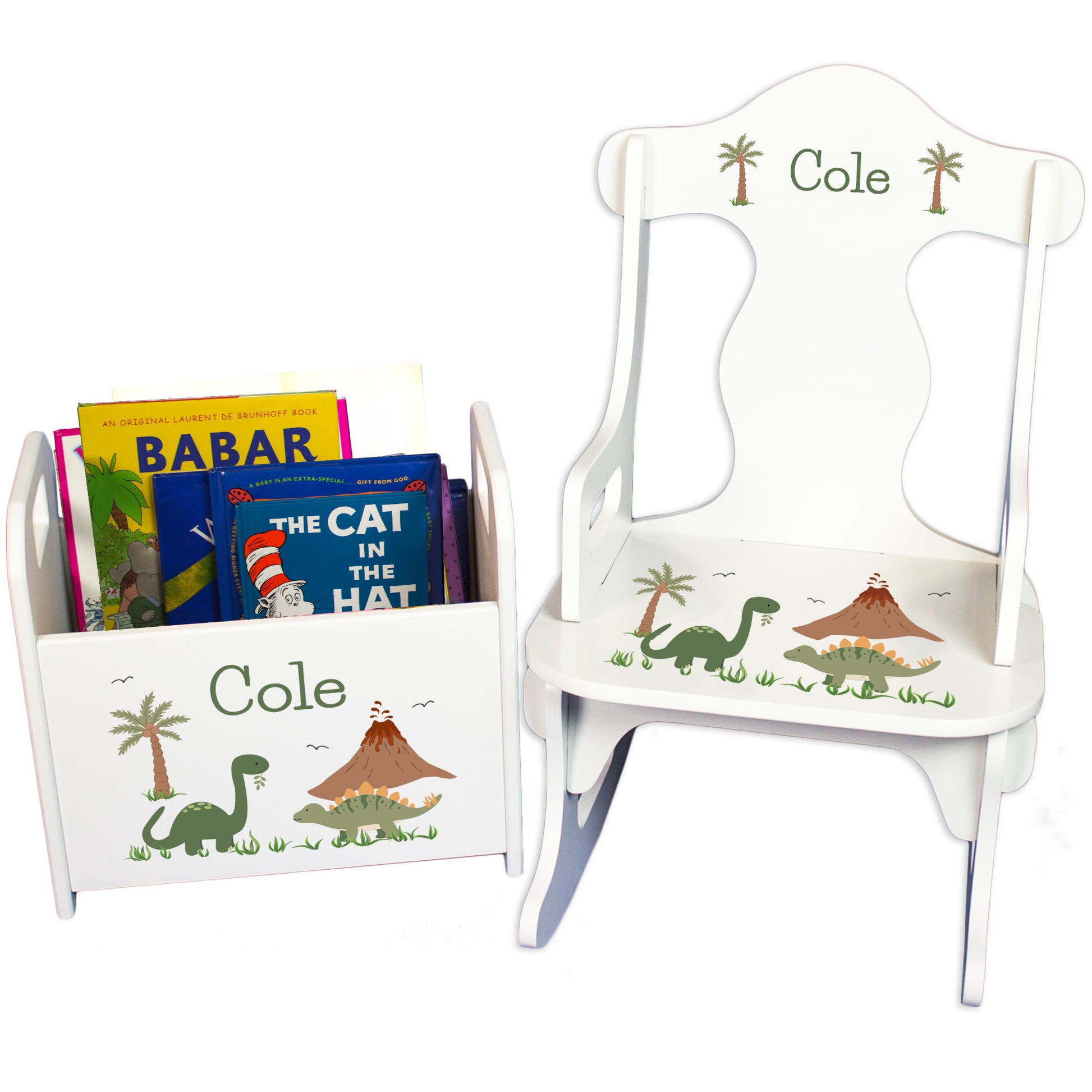 Green Dinosaur Rock N Read Gift Set - MyBambino.com