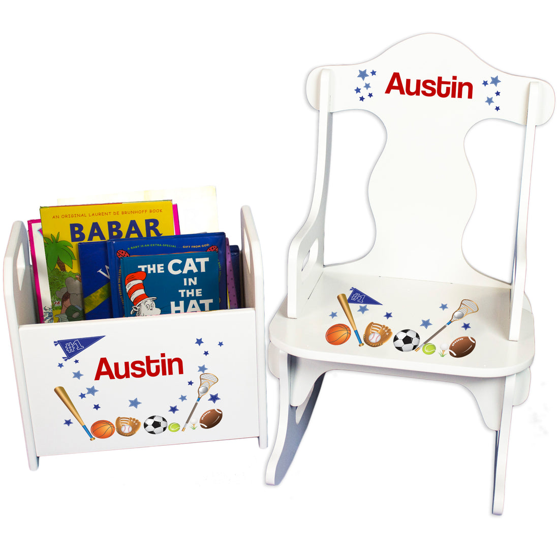 Personalized Sports Rock N Read - MyBambino.com