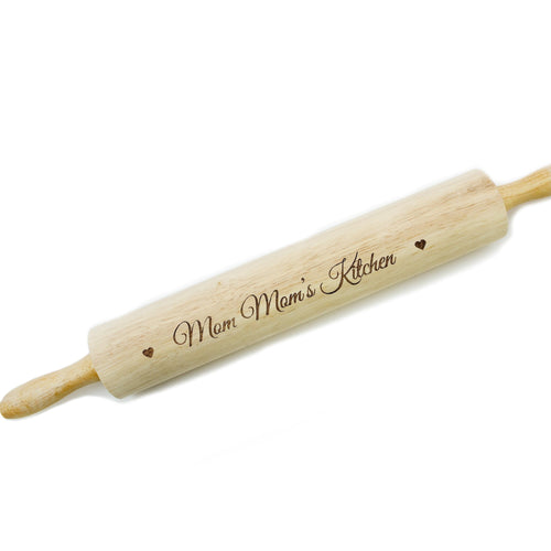 Personalized Rolling Pin Wood Engraved 15