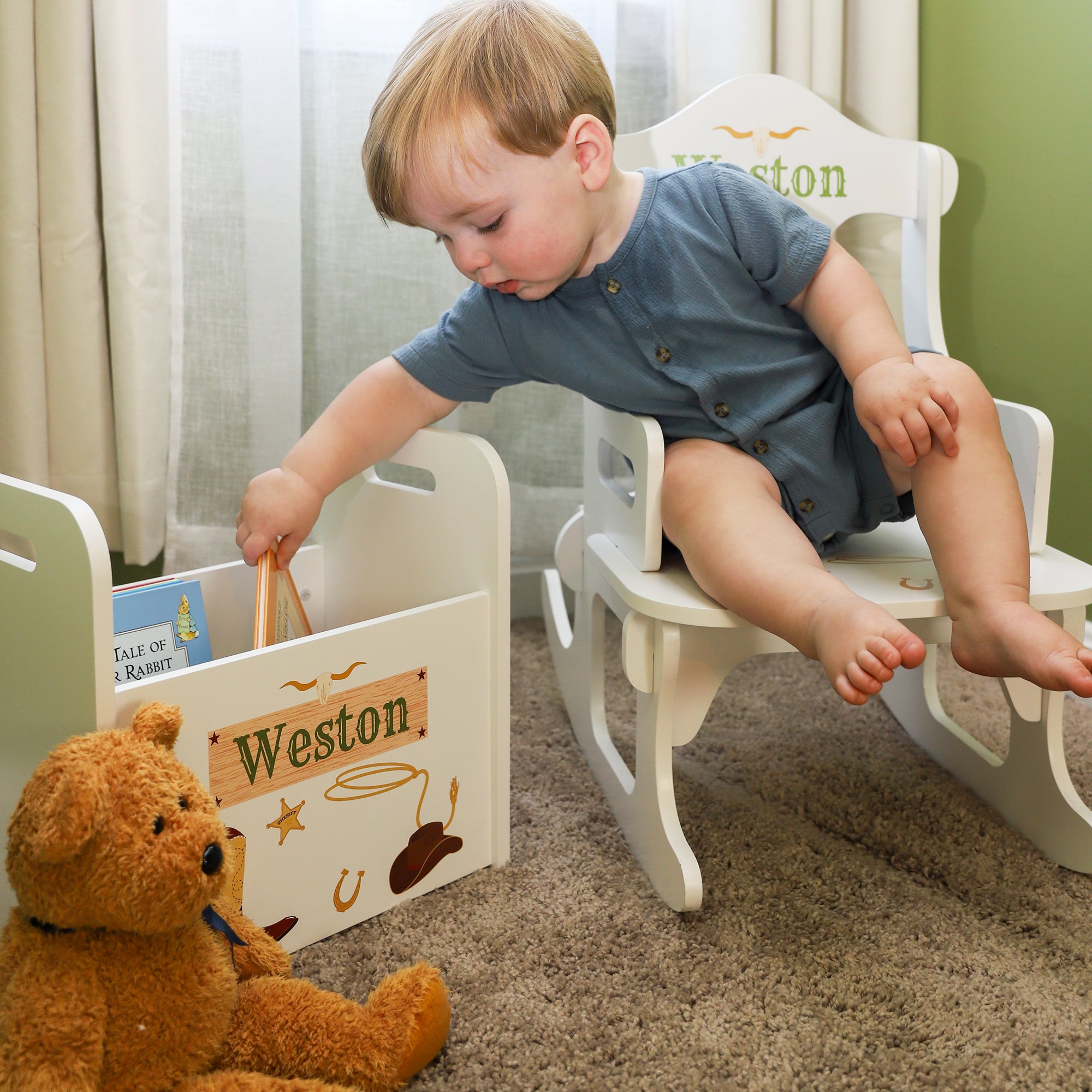 Children's Personalized Puzzle Rocker | Personalized Gifts - My Bambino