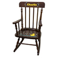 Rubber Ducky Espresso Spindle Rocking Chair - MyBambino.com