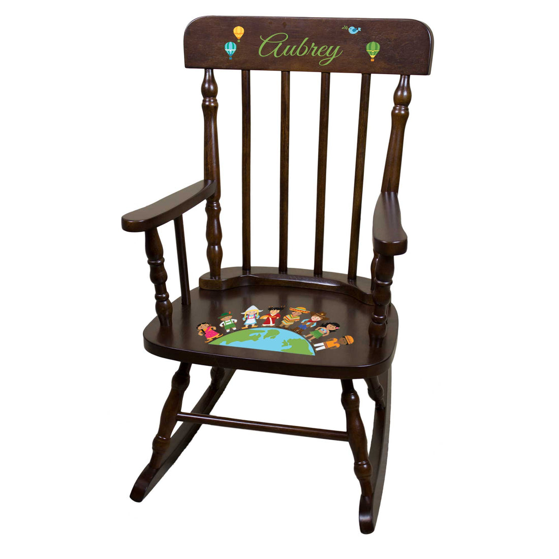 Small World Espresso Spindle Rocking Chair - MyBambino.com