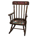 Mermaid Espresso Spindle Rocking Chair - MyBambino.com