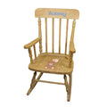 Classic Teddy Bear Natural Spindle Rocking Chair - MyBambino.com