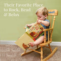 Personalized Child's Wood Spindle Rocking Chair 2.0 - MyBambino.com