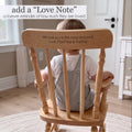 Engraved Child's Wood Spindle Rocking Chair 2.0 - MyBambino.com