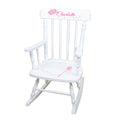 Magical Princess White Spindle Rocking Chair - MyBambino.com