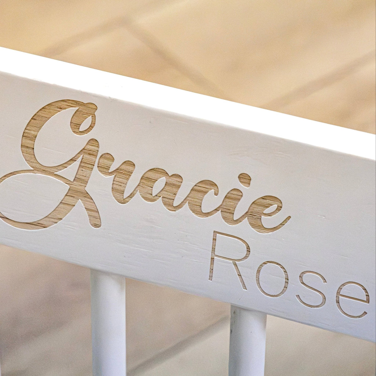 Engraved Child's Storage Step Stool 2.0 - MyBambino.com