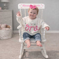 Personalized Child's Wood Spindle Rocking Chair 2.0 - MyBambino.com