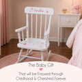 Personalized Heirloom Quality Spindle Rocking Chair 2.0 - MyBambino.com