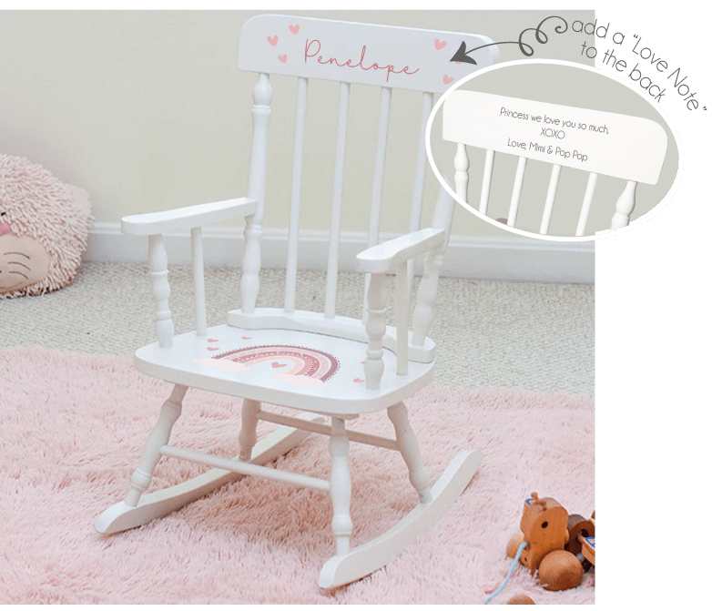 Name Only Espresso Spindle Rocking Chair - MyBambino.com