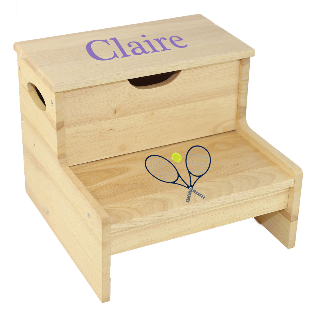 Wood Storage Stool - Tennis - MyBambino.com