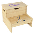 Wood Storage Stool - Field Hockey