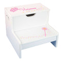 Magical Princess White Storage Step Stool - MyBambino.com
