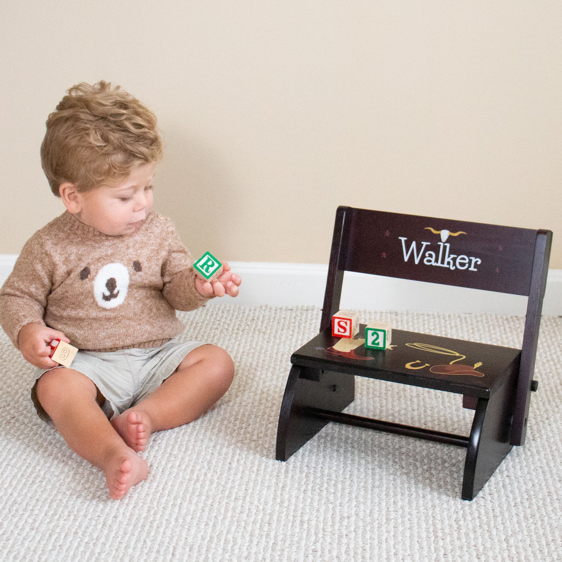 Personalized Child's Flip Stool 2.0 - MyBambino.com