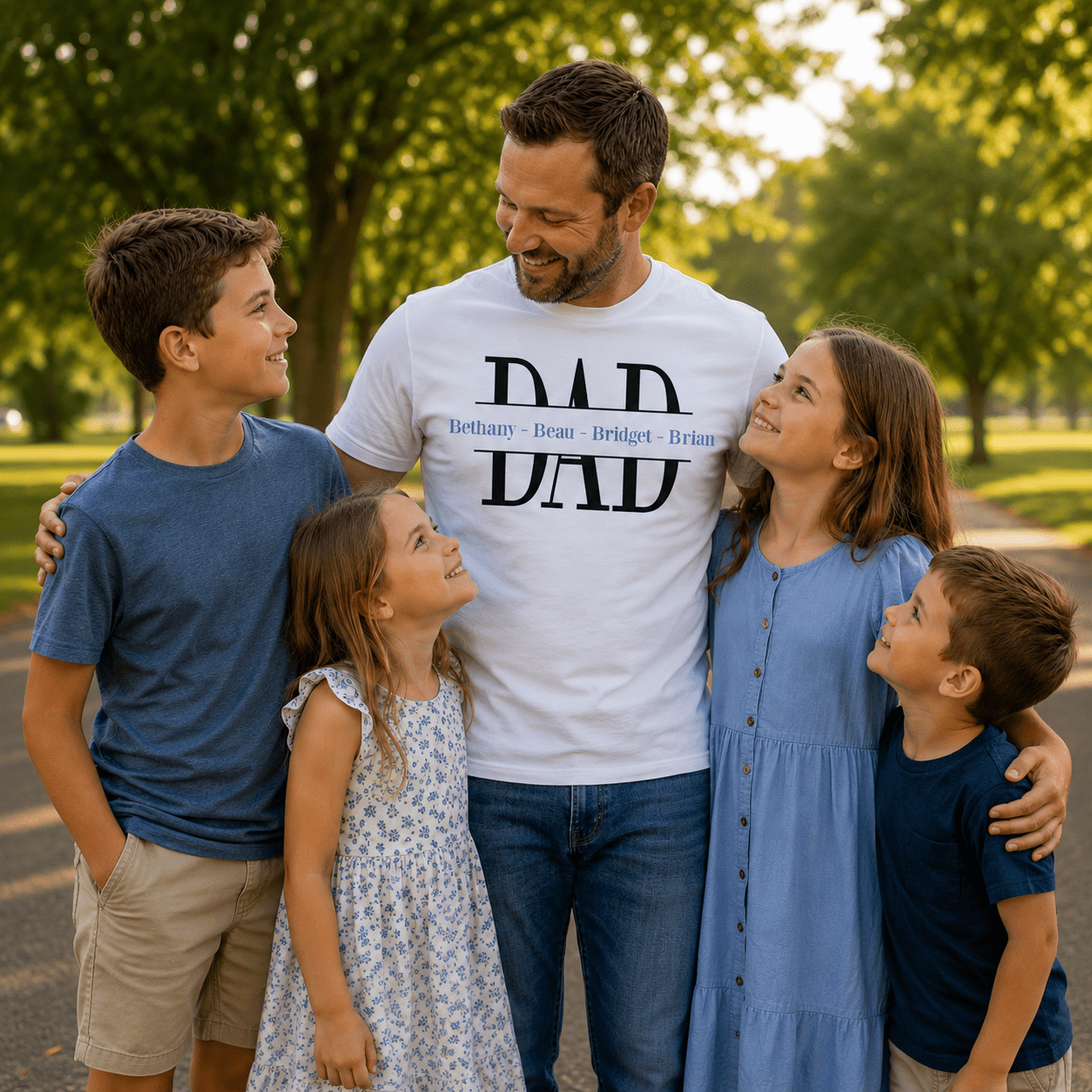 Father's Day Custom Apparel - Split Monogram - MyBambino.com