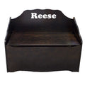 Personalized Espresso Toy Chest with name