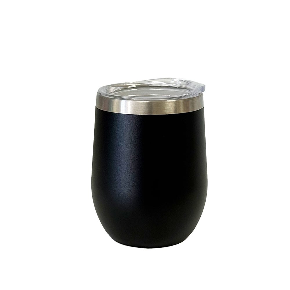 Custom Engraved Stainless Steel Wine Tumbler - 12 oz - MyBambino.com