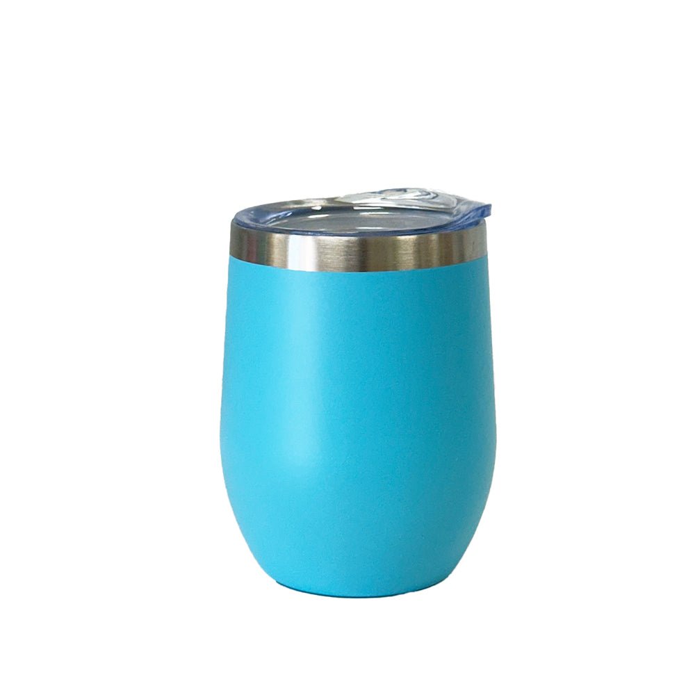 Custom Engraved Stainless Steel Wine Tumbler - 12 oz - MyBambino.com